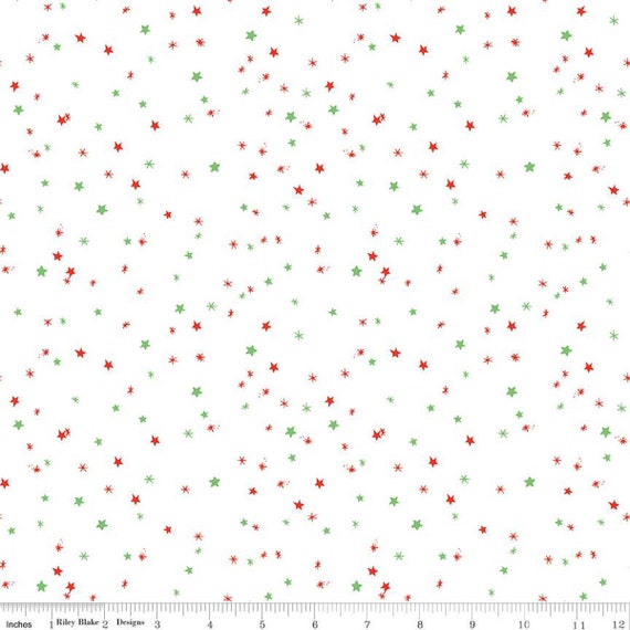Jingle Bells...Sprinkles White C14837-WHITE...The Cottage Mama...Riley Blake Designs