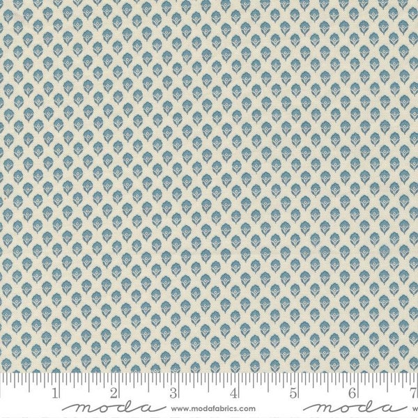 Antoinette Pearl French Blue 13957 12 by French General for Moda Fabrics