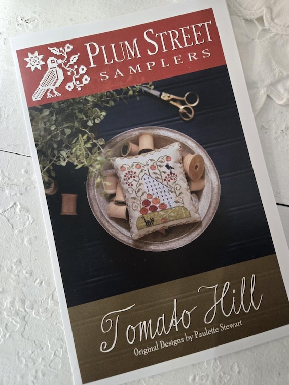 Tomato Hill...Plum Street Samplers...cross stitch pattern...tomato stitch