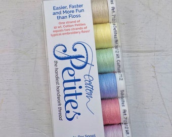 Spring Cotton Petites, the handiest handwork thread, Sulky thread, 6 colors, 12 wt thread