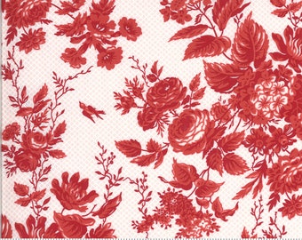 Roselyn Floral Rose Red 14910 24 by Minick and Simpson for Moda Fabrics