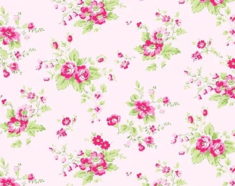 Picnic TW14 Pink by Tanya Whelan...cottage style print, floral