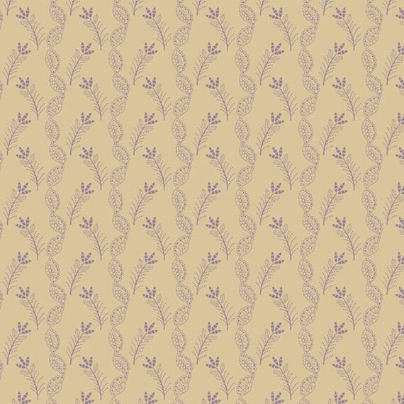 I Love Purple R330692-BEIGE Lace by Judie Rothermel for Marcus Fabrics