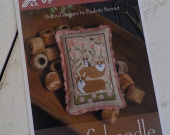 Corgi Caboodle by Plum Street Samplers...cross stitch pattern, corgi cross stitch