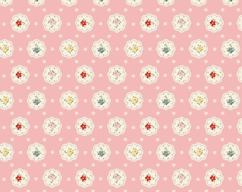 My Favorite Things Pink Bake Sale designed by Elea Lutz for Poppie Cotton, pastel print