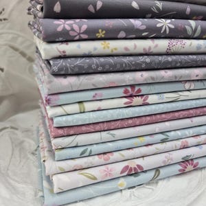Pressed Flower Collection...HALF YARD bundle...Cassandra Connolly...Lewis & Irene