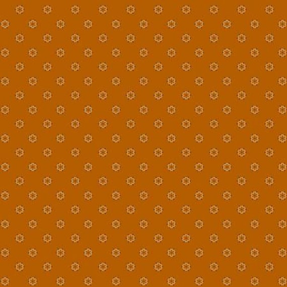 Piecemakers Sampler Rust Flower Pop 'R170795-RUST by Pam Buda for Marcus Fabrics