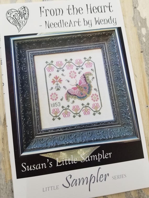 Susan's Little Sampler...Little Sampler Series...From the Heart--NeedleArt by Wendy...cross stitch pattern