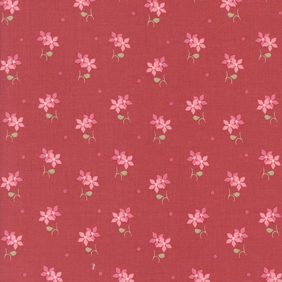 A Very Sweet Christmas...Poinsettia 3063 12...Anne Sutton/Bunny Hill Designs...Moda Fabrics