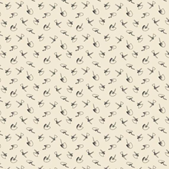 Pint-Sized Neutrals...R101245D BLACK...Digging Tools...Carrie Quinn...Marcus Fabrics