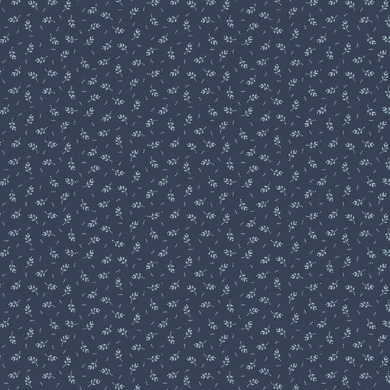 Woof And Warp...Leaf...R311134D-NAVY...Sheryl Johnson...Marcus Fabrics