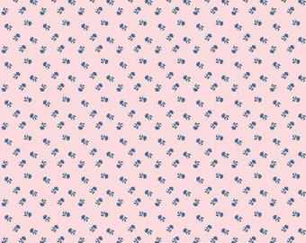 Tulip Cottage Flower Toss Pink C14266-PINK designed by Melissa Mortenson for Riley Blake Designs