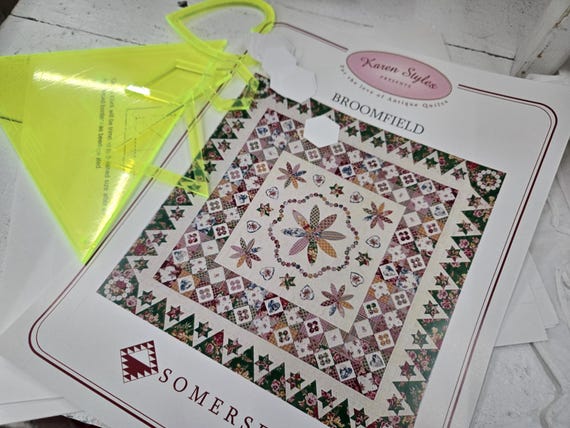Broomfield by Karen Styles of Somerset Designs...pattern, papers, and acrylic templates
