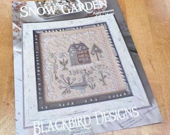 Snow Garden, Anniversaries of the Heart Pattern 1, by Blackbird Designs...cross-stitch design