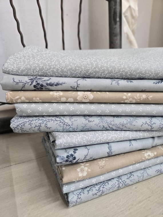 Cascade...curated HALF YARD bundle...3 Sisters...Moda Fabrics...5 prints