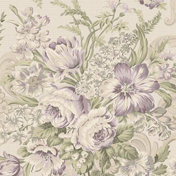Flower Garden...R541200D CREAM...Floral Bouquet...Dolores Smith/Timeworn Toolbox...Marcus Fabrics