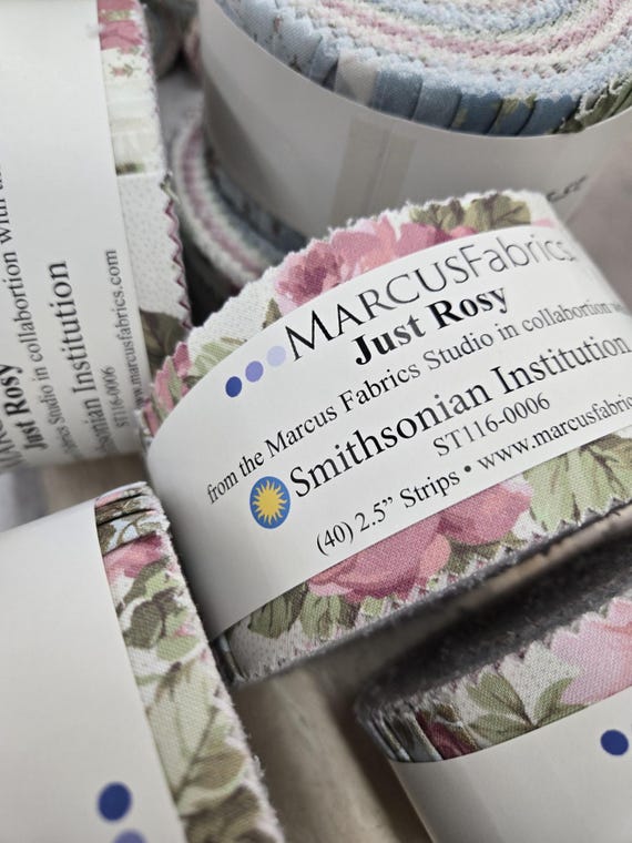 Just Rosy...2 1/2 inch Strips...Smithsonian Collection...Marcus Fabrics