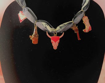 South Western Inspired Scarf Necklace