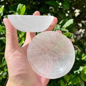 Selenit Kristall Ladeschale, Schmuck Reinigungsplatte, Wohnkultur