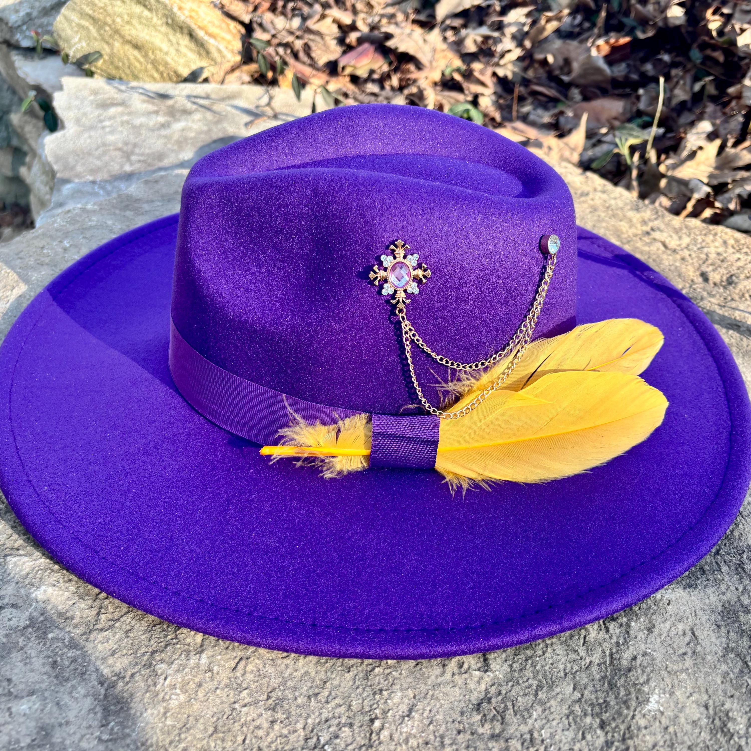 FABULOUS 1940s\' PURPLE FEDORA/ \