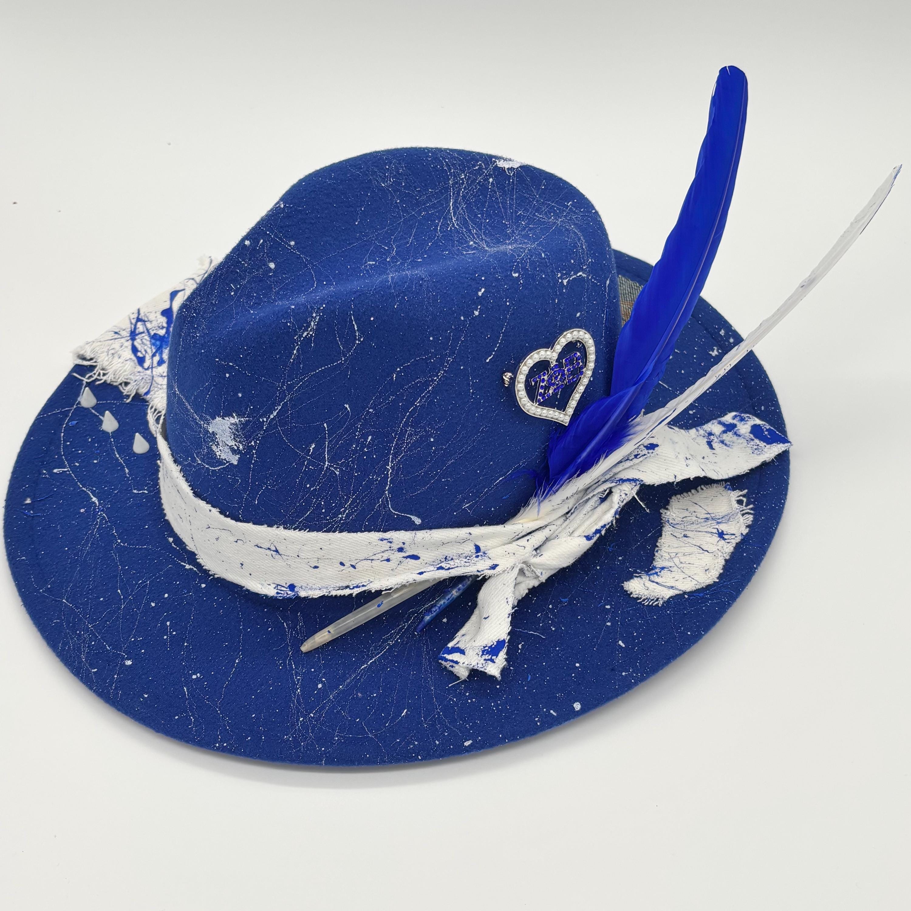 Fedora Denim Hat - Etsy