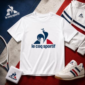 Le Coq Sportif T Shirt Vintage French Sportswear Graphic Tee Gift for Men Women