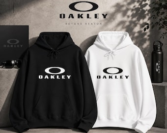 Vintage 1990s Oakley Graphic Hoodie / 90s Hoodie / Vintage Sweater