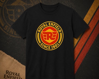 Royal Enfield Graphic T-Shirt Classic Motorbike Rider Tee Vintage Motorcycle Enthusiast Gift
