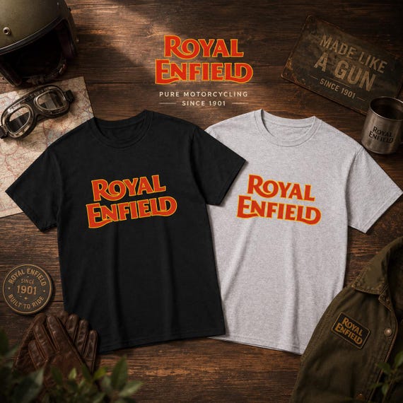 Royal Enfield Motorcycle Lover T-Shirt, Vintage Biker Tee, Retro Motorbike Rider Shirt