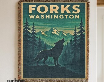 Forks Washington Throw Blanket | Cozy Fandom Home Decor