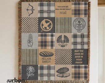 The Games Patchwork Throw Blanket | Cozy Fandom Home Decor
