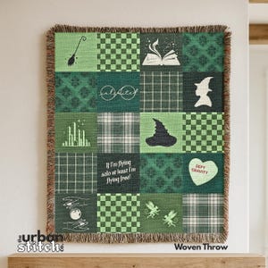 Jeté tissé Wicked Elphaba | Décoration d'intérieur Fandom, comédie musicale de Broadway