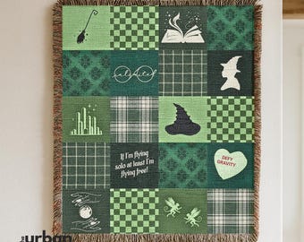 Jeté en patchwork de sorcière verte | Décoration d'intérieur Fandom, comédie musicale de Broadway