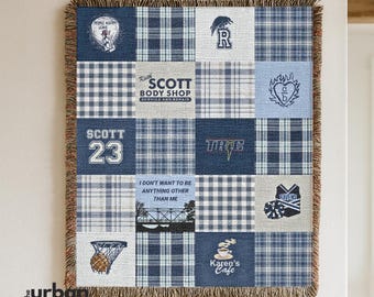 Tree Hill Patchwork Throw Blanket  | Cozy Fandom Home Decor