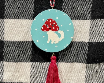 Mush Puppy Hand painted Ornament with Tassel