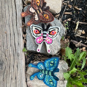 Custom Needle felted Monstrous Moth image 1