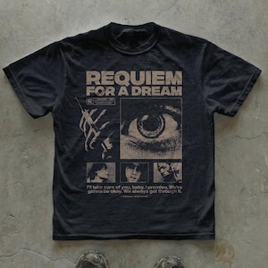 Requiem for a Dream Graphic Tee, Noir Movie Poster Shirt
