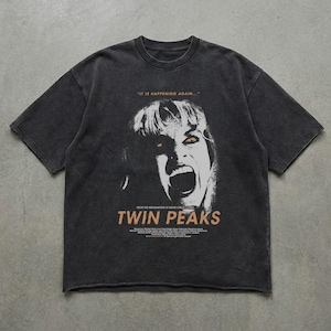 Twin Peaks Graphic T-Shirt | Horror Series Art Tee | Cult Tv | Film Poster Shirt