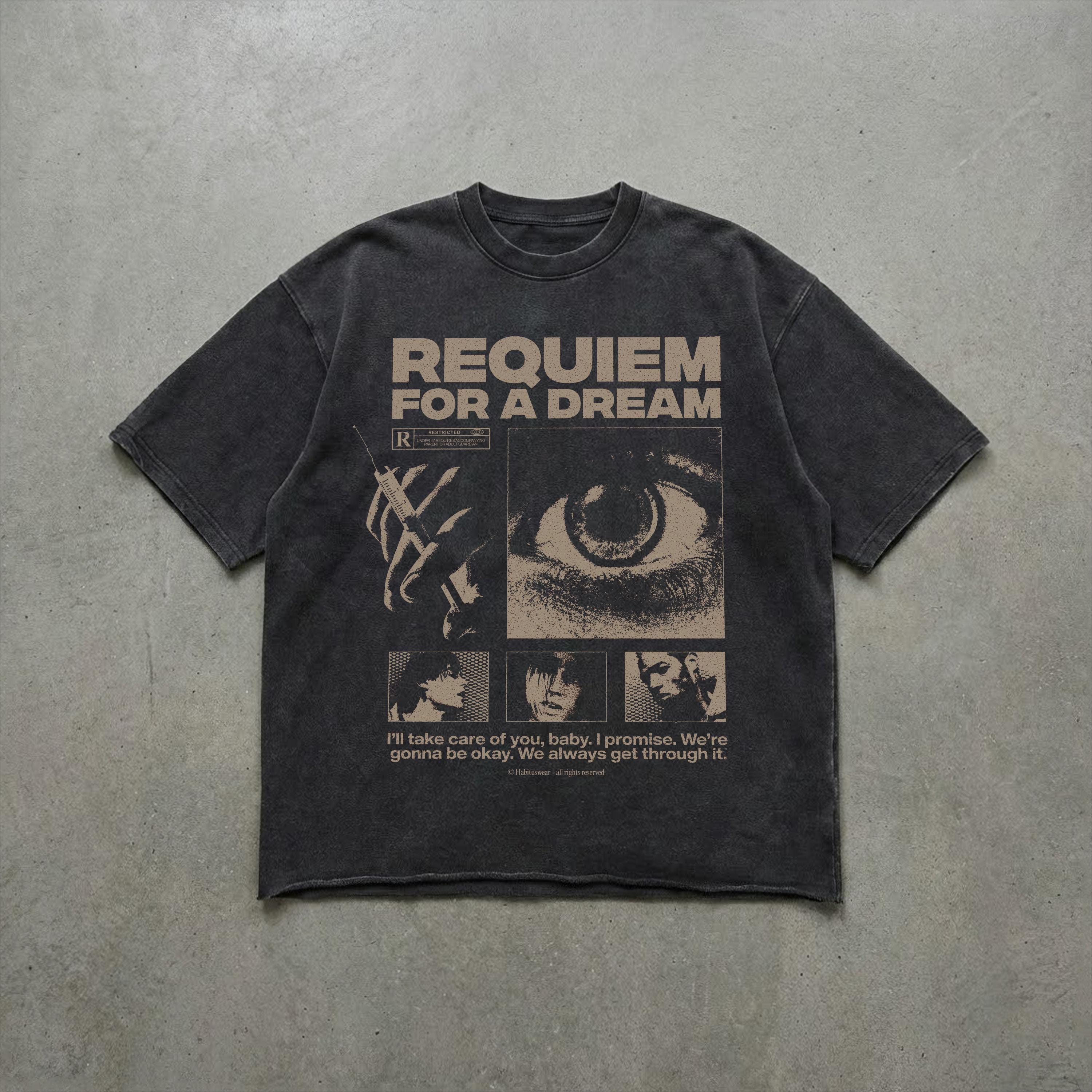 Requiem for a Dream Graphic T-shirt | Oversized Cult Film Tee - Etsy