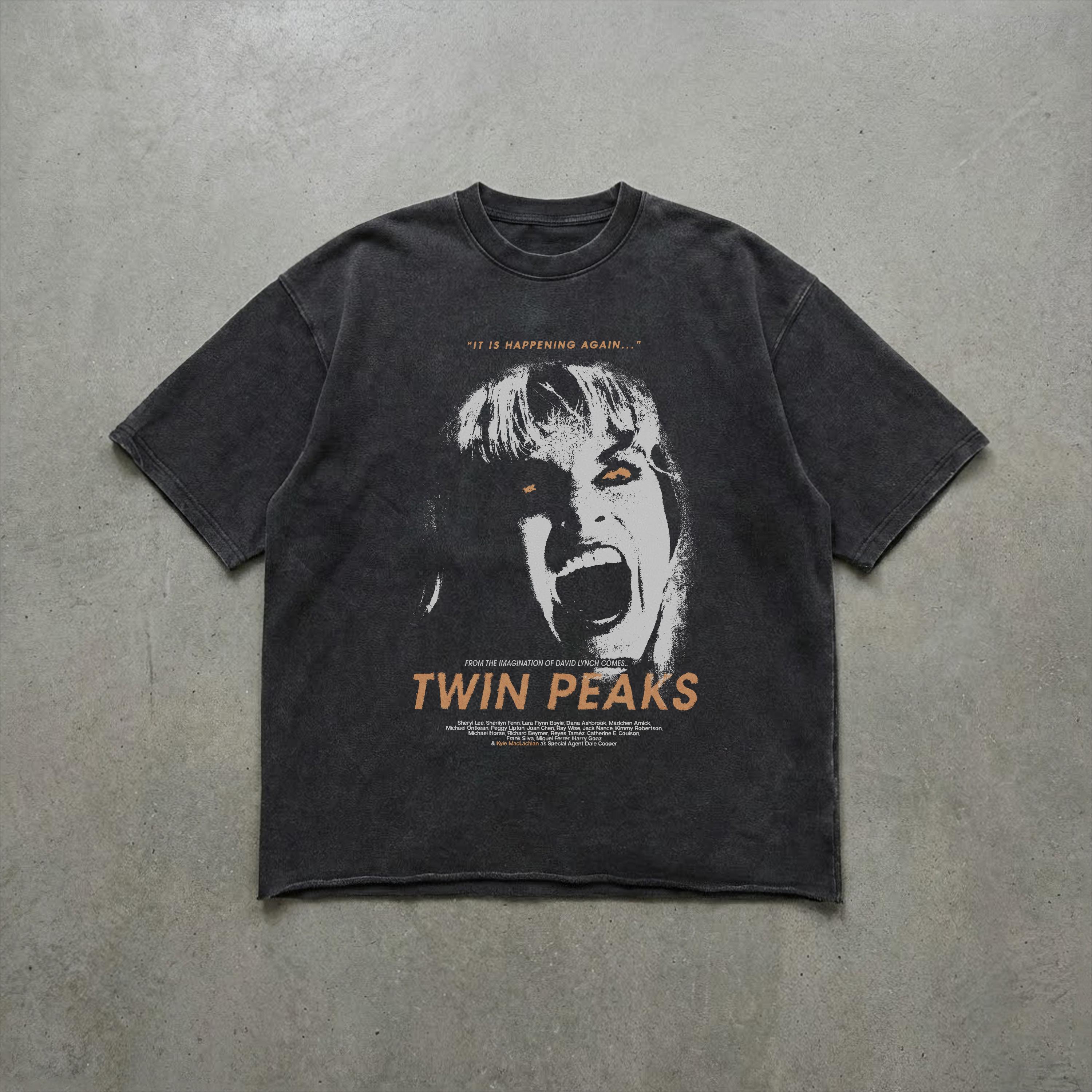 Twin Peaks Graphic T-shirt | Horror Series Art Tee | Cult Tv