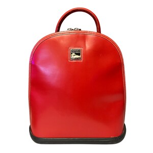 Genuine Tignanlo Red Leather Women’s Backpack Tignanello | Bags | Tignanello Leather Red Backpack | Poshmark main image 3
