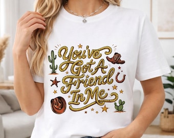 Vintage It’s A Toy Story  Shirt, Western Jessie T-Shirt, Vintage You've Got A Friend In Me 2026 Disney Shirt, Toy Story, TS Tee