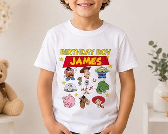 Retro Toy Story Birthday Party shirts, Toy Story Characters Trip tee, Best Birthday Ever, Gift For Son Daughter, Custom Birthday Shirt