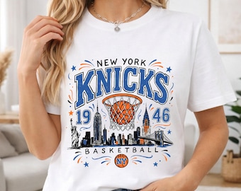 New York Basketball Championship Shirt, Vintage New York Knicks Fan Tee, Game Day Gift, Knicks Finals Tee, NYC Basketball Shirt