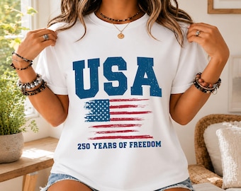 Vintage USA Shirt, 4th of July Shirt, Retro American Flag Tee, Patriotic Shirt, USA 1776 T-Shirt, Independence Shirt, American Flag Birthday