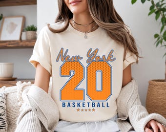 Custom Number New York Basketball Shirt, 2026 Champions Shirt,Retro NY Finals Fan Gift, New York Basketball T-Shirt,Custom Basketball TShirt