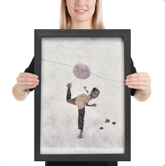 Amazing art, Modern Art, Original Art, frame art,unique art,Wall Art,over art,original painting, Baseball art print,  Boy,broken glass art