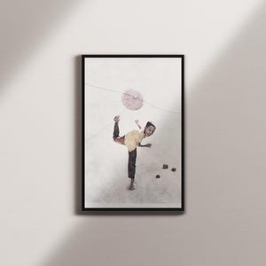 Fantastische Kunst, Moderne Kunst, Originalkunst, gerahmte Kunst, einzigartige Kunst, Wandkunst, Kunst über Kunst, Originalgemälde, Baseball-Kunstdruck, Junge, Kunst aus zerbrochenem Glas Bild 4