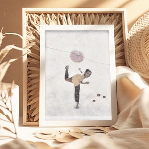 Fantastische Kunst, Moderne Kunst, Originalkunst, gerahmte Kunst, einzigartige Kunst, Wandkunst, Kunst über Kunst, Originalgemälde, Baseball-Kunstdruck, Junge, Kunst aus zerbrochenem Glas Bild 3