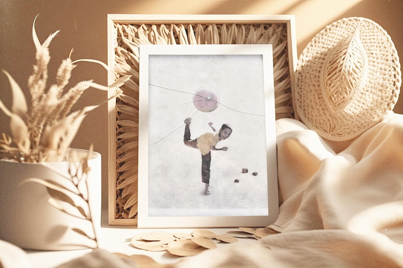 Fantastische Kunst, Moderne Kunst, Originalkunst, gerahmte Kunst, einzigartige Kunst, Wandkunst, Kunst über Kunst, Originalgemälde, Baseball-Kunstdruck, Junge, Kunst aus zerbrochenem Glas Bild 3